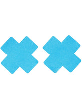 Fever Cross Nipple Pasties, Blue - FV20779 by Fever